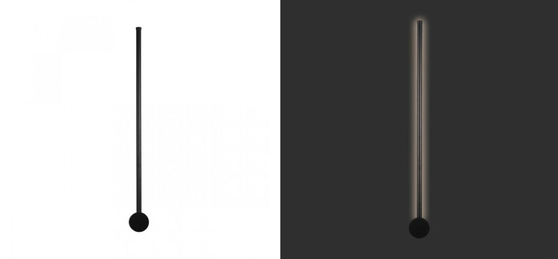 Светодиодное бра Upright Line Black