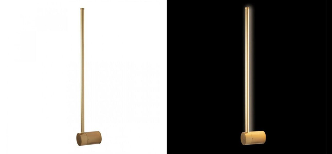 Светодиодное бра Upright Line Золото