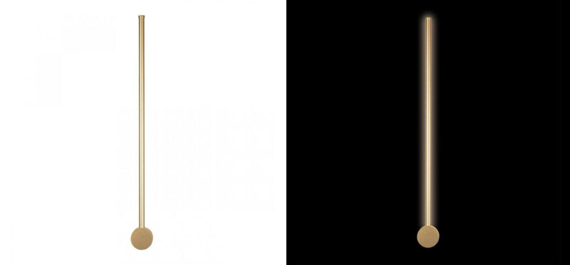 Светодиодное бра Upright Line Золото