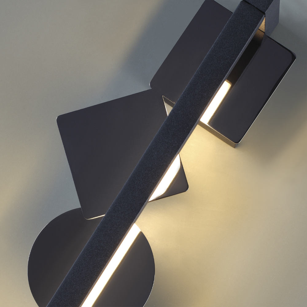 Светодиодное бра черного цвета Suprematism