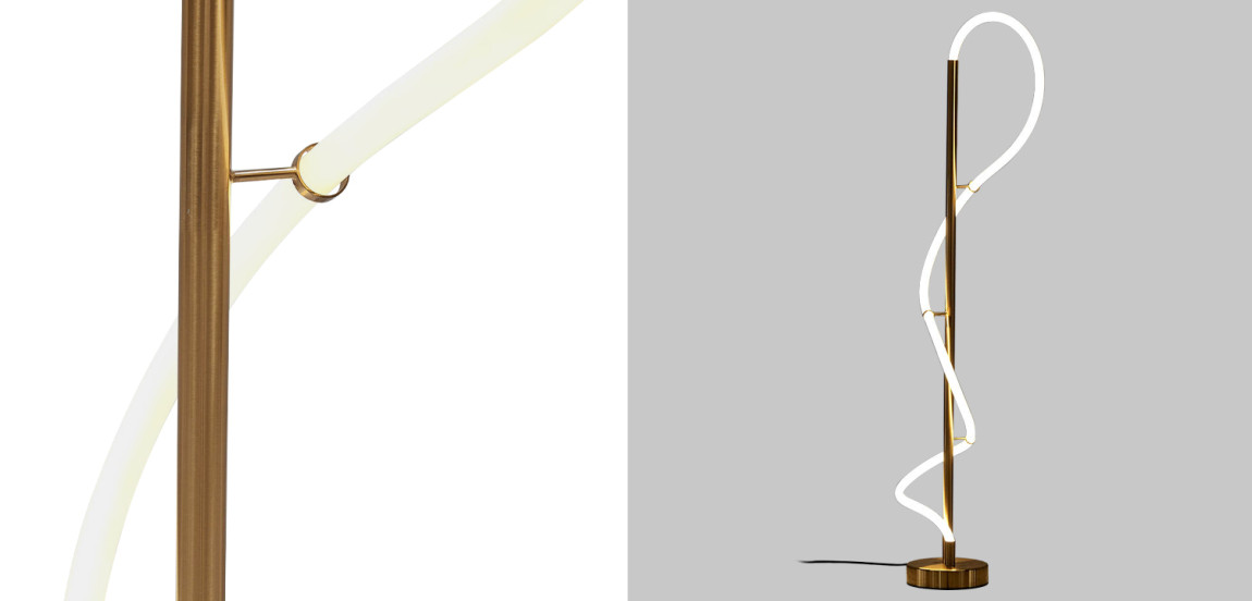 Светодиодный торшер Knot Brass Light