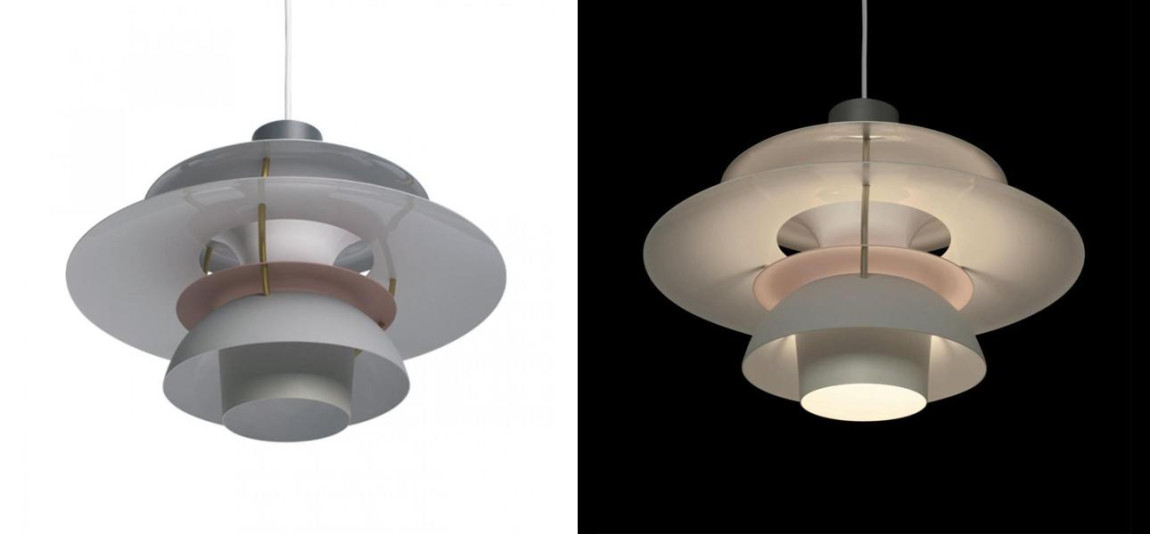 Серый Подвесной Светильник Louis Poulsen PH 5 Poul Henningsen Grey