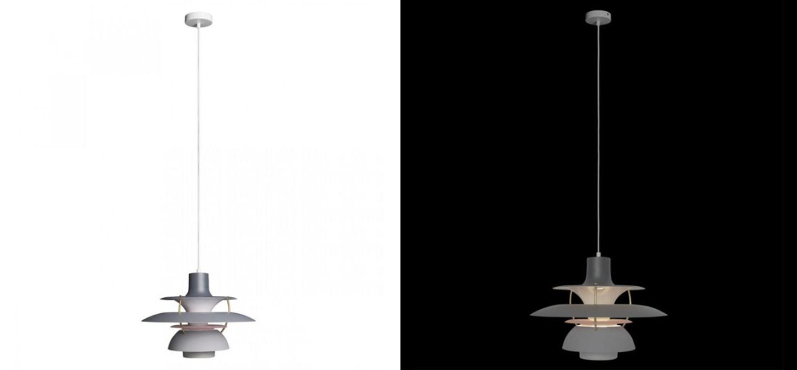 Серый Подвесной Светильник Louis Poulsen PH 5 Poul Henningsen Grey