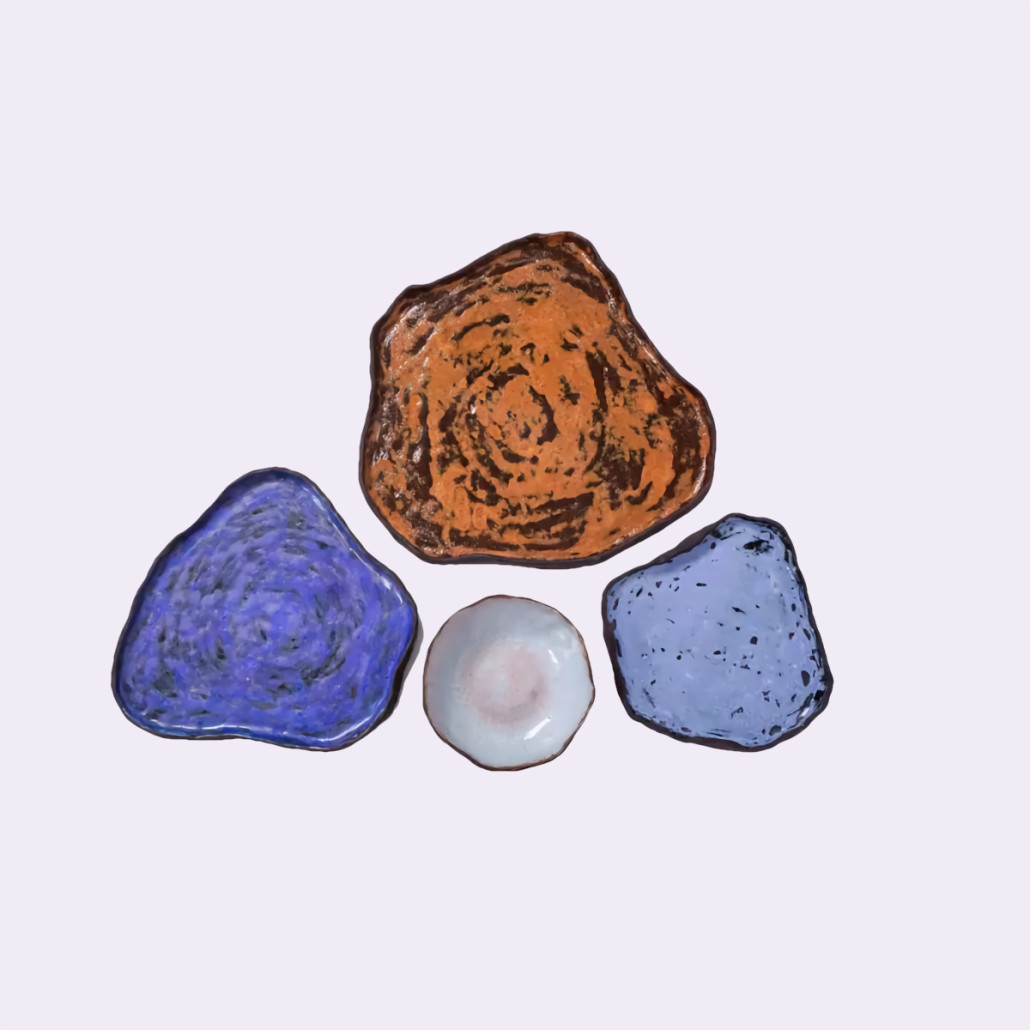 Сет из 4-х тарелок «SAPPHIRE»