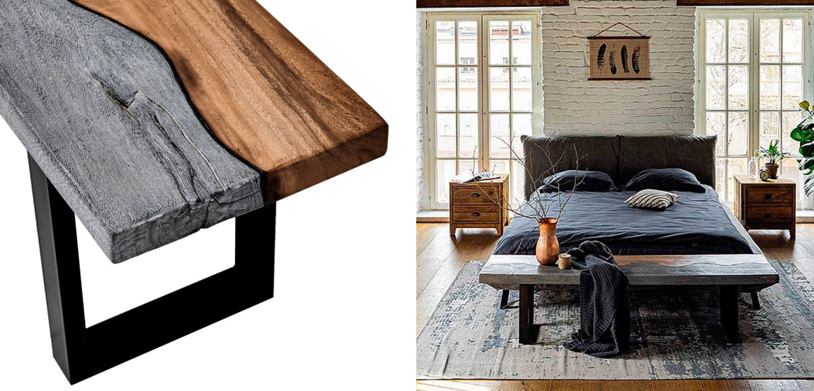 Скамья в стиле лофт Brooks Bench