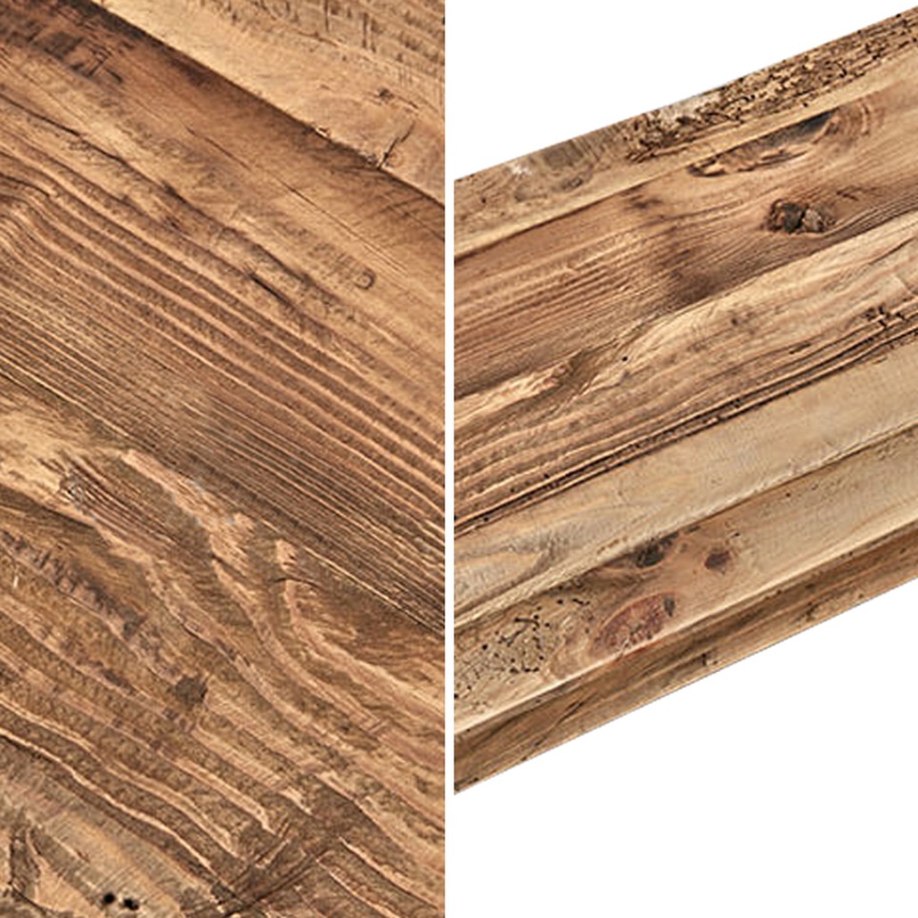 Скамья в стиле лофт Cline Wood Bench