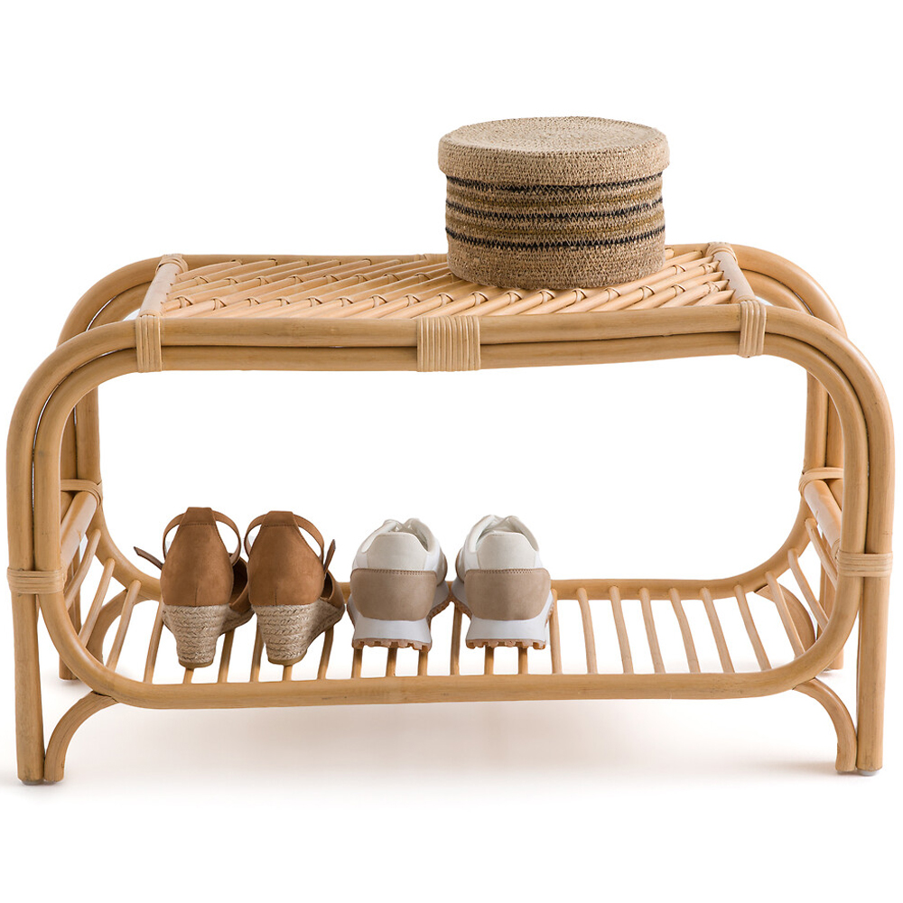 Скамья для прихожей из стеблей ротанга Willa Rattan Bench