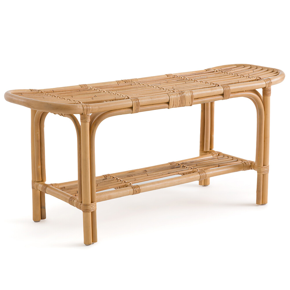 Скамья из ротанга с подушкой Manlio Rattan Bench