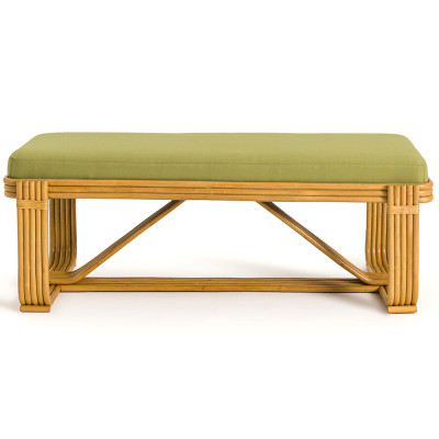 Скамья из ротанга с подушкой Mattia Rattan Bench