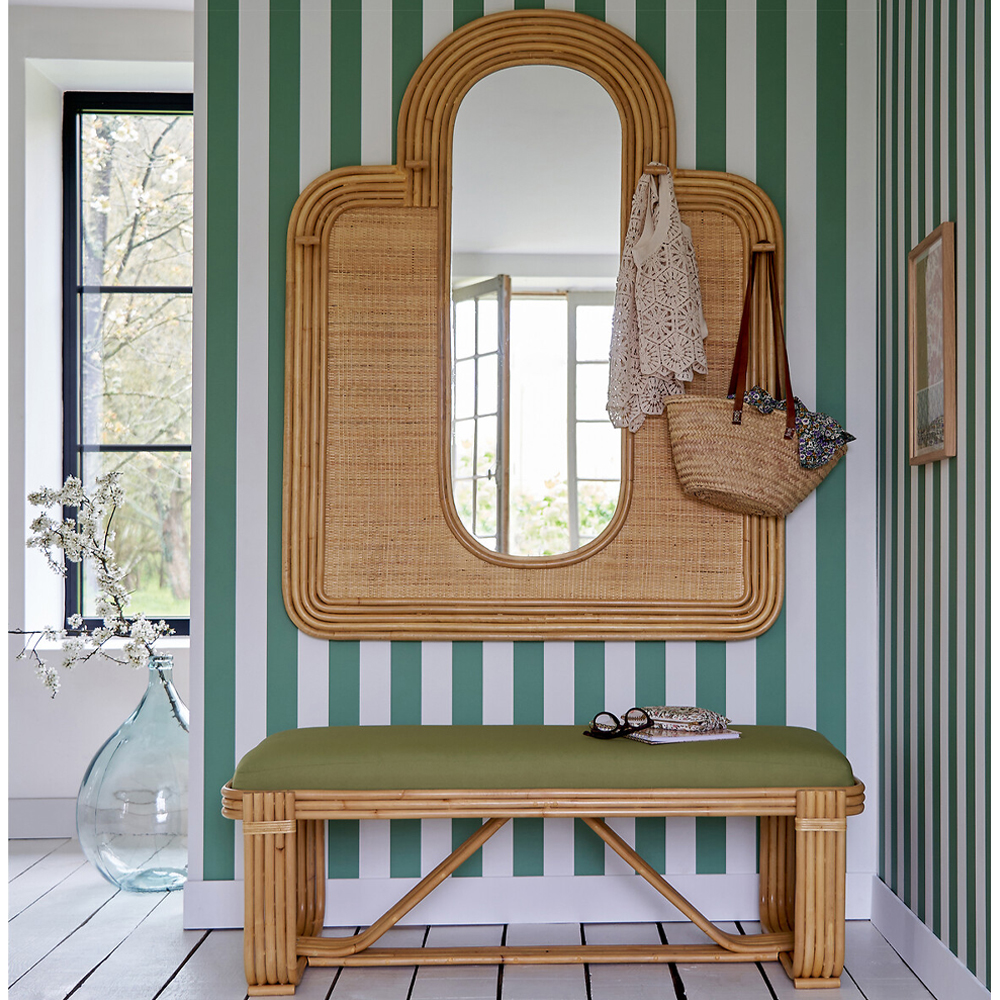 Скамья из ротанга с подушкой Mattia Rattan Bench
