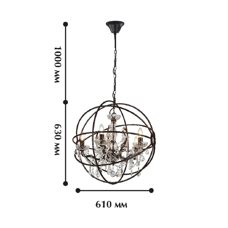 Современная люстра с элементами классики Orb Crystal