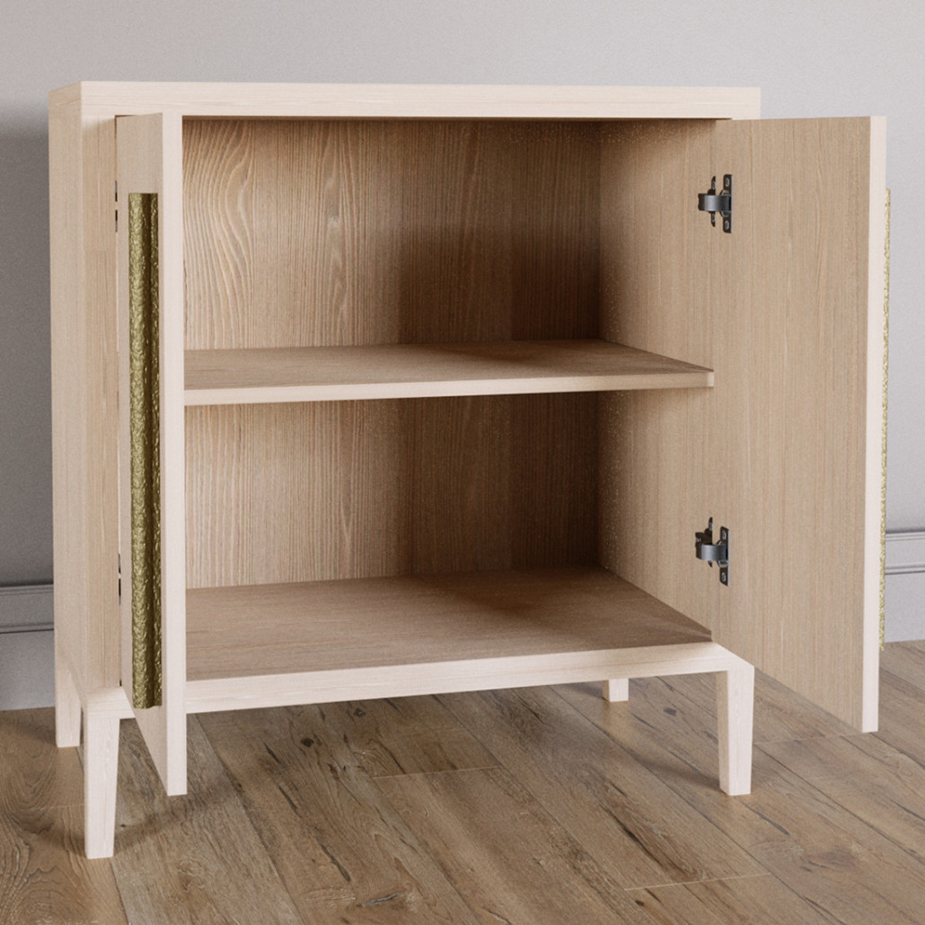 Современный Буфет Primo с 2 дверцами Светлый дуб