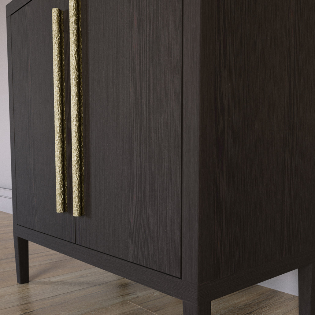 Современный Буфет Primo с 2 дверцами Темный орех