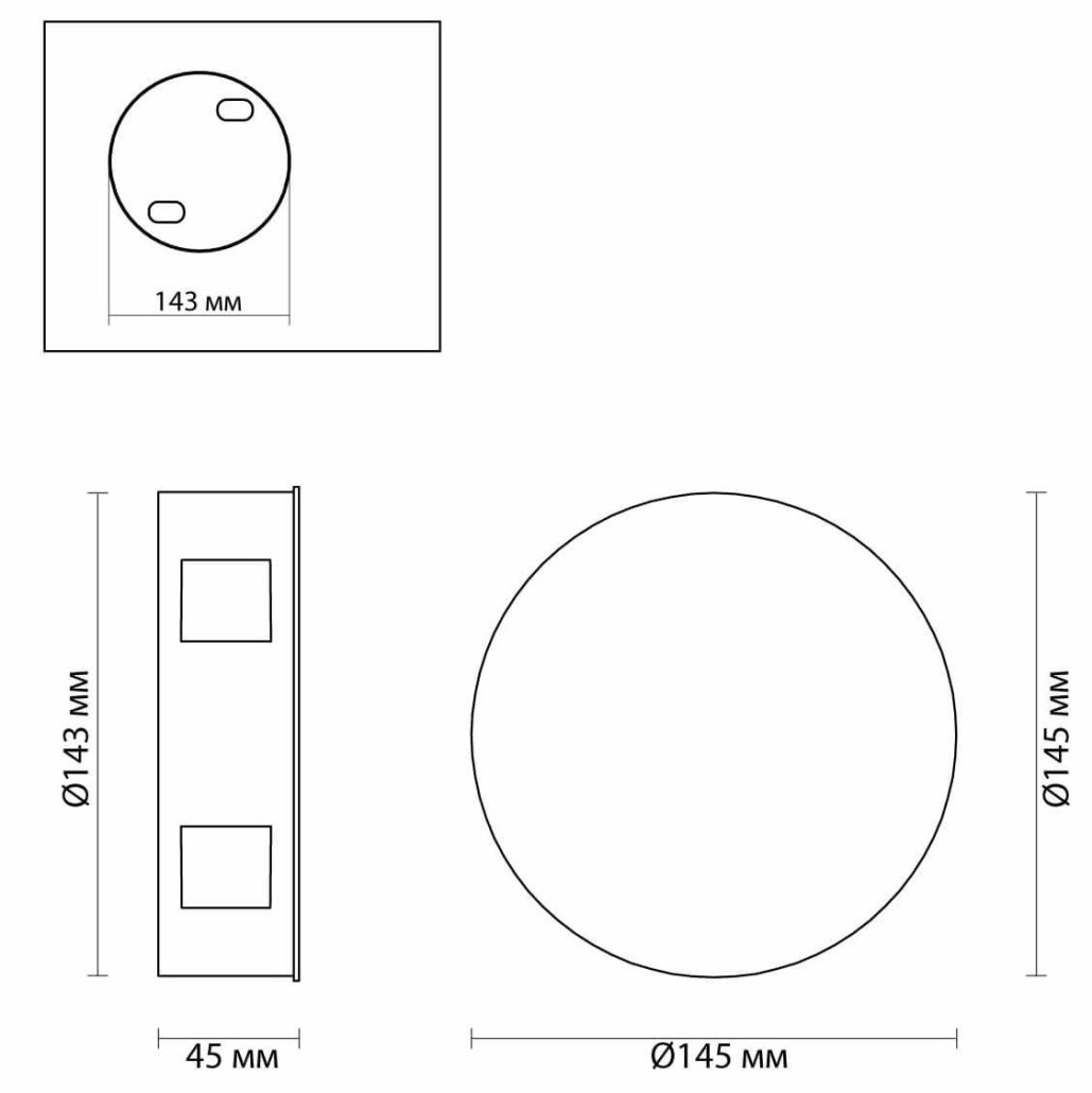 Спот Jedi Beam Sconce Circle gold
