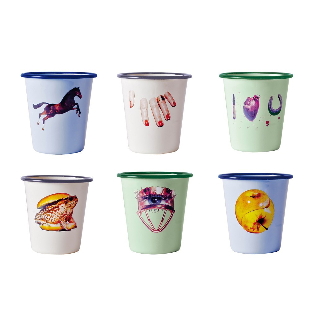 Стакан Seletti Enamel I love U