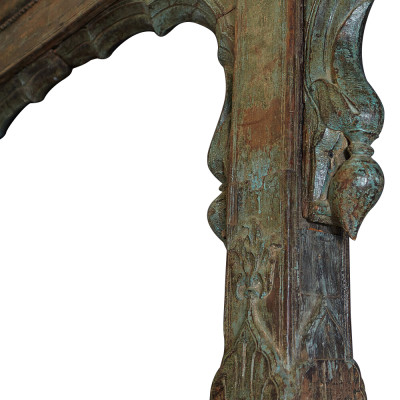 Старинная индийская резная арка из тика Antique Indian Carved Arch