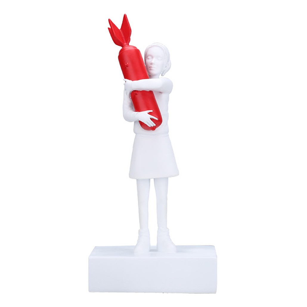 Статуэтка Banksy Bomb Hugger Sculpture Red