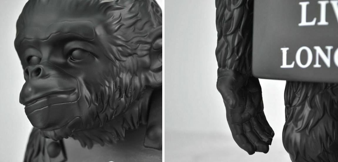 Статуэтка Banksy Lying Monkey Black