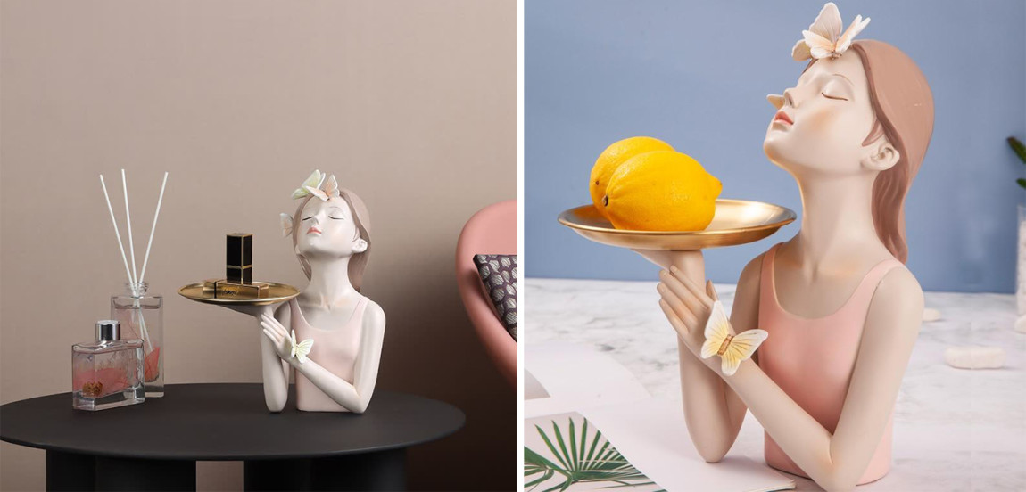 Статуэтка Butterfly Girl Tray
