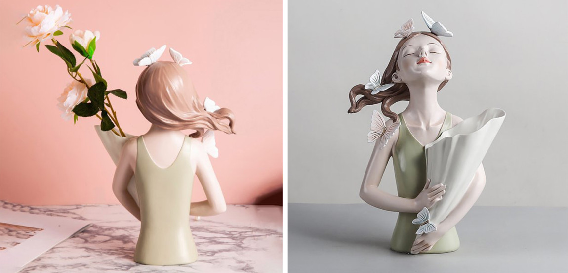 Статуэтка Butterfly Girl Vase