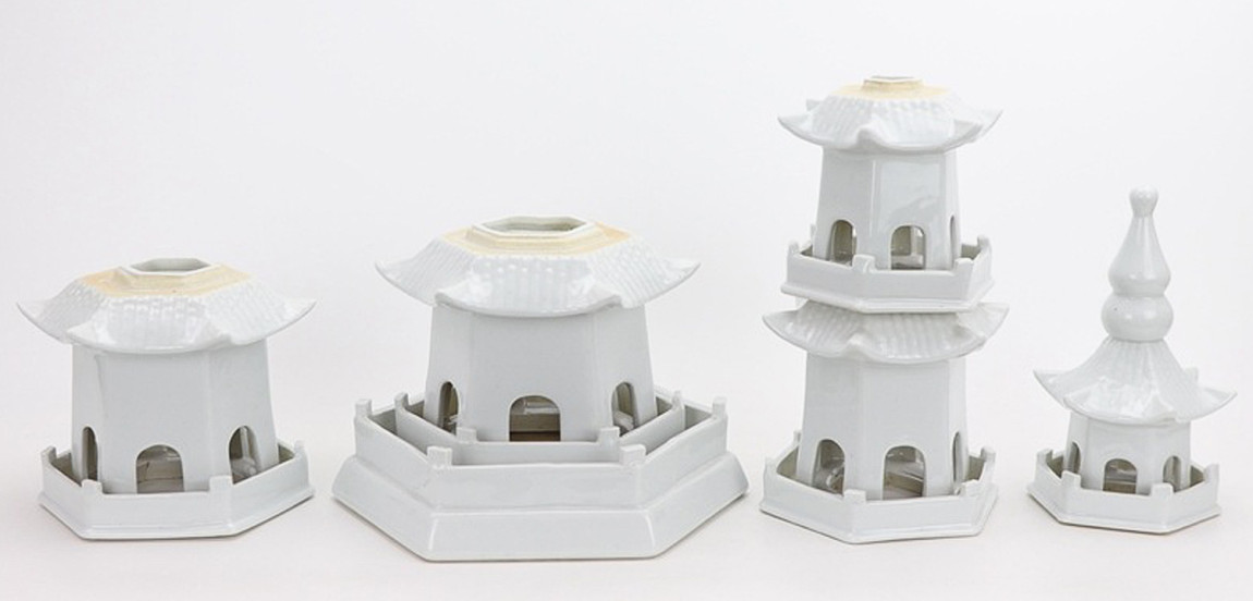 Статуэтка Ceramic Pagoda white