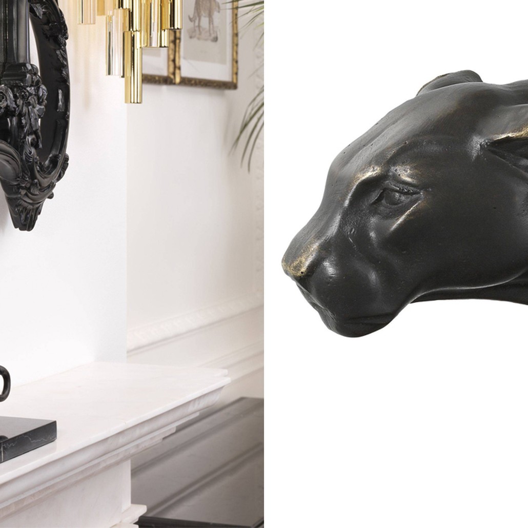 Статуэтка Eichholtz Panther on Marble Base