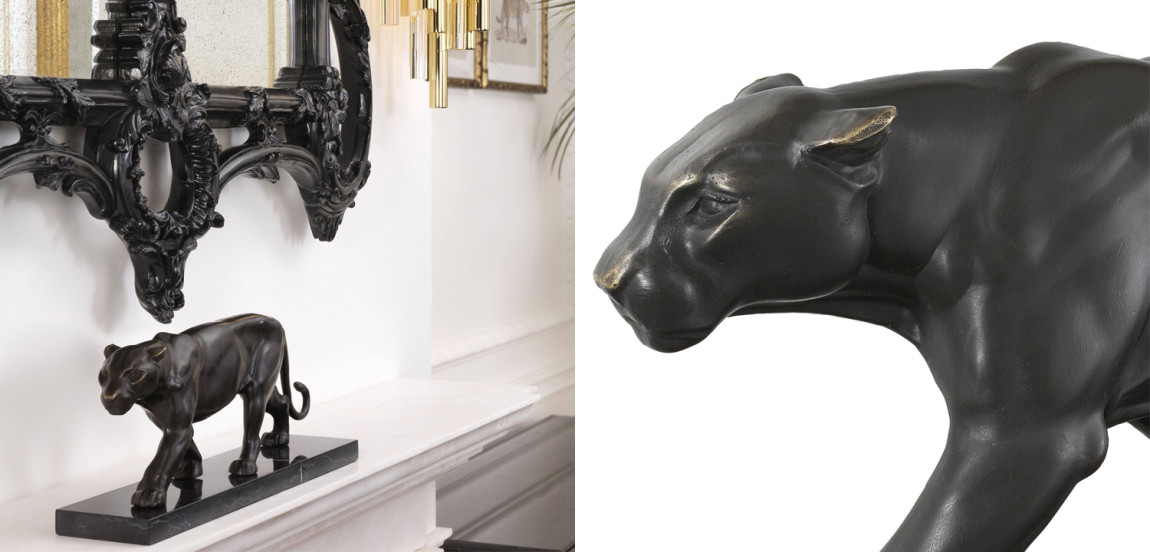 Статуэтка Eichholtz Panther on Marble Base