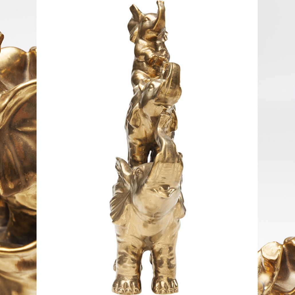 Статуэтка Family of Golden Elephants