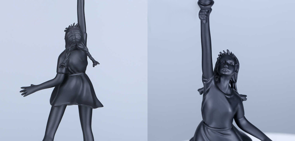 Статуэтка Flying Balloons Girl black