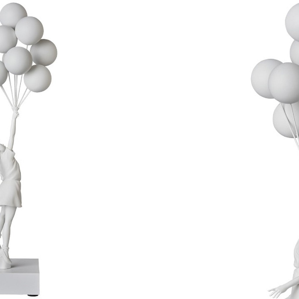 Статуэтка Flying Balloons Girl white
