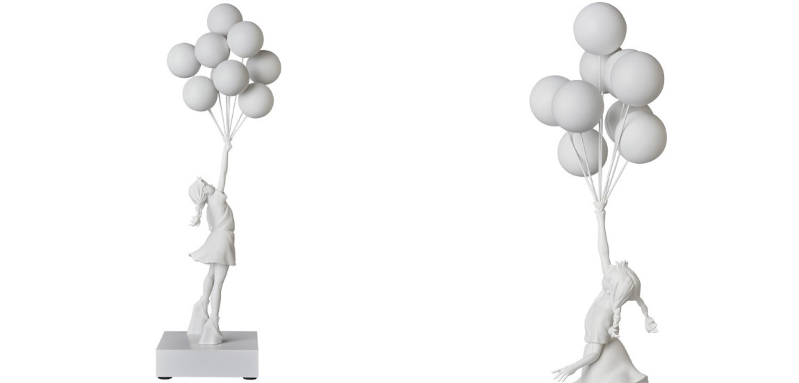 Статуэтка Flying Balloons Girl white