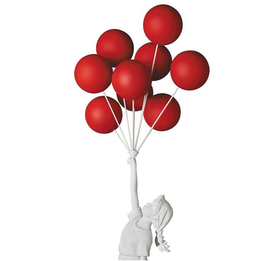 Статуэтка Flying Balloons Girl white and red
