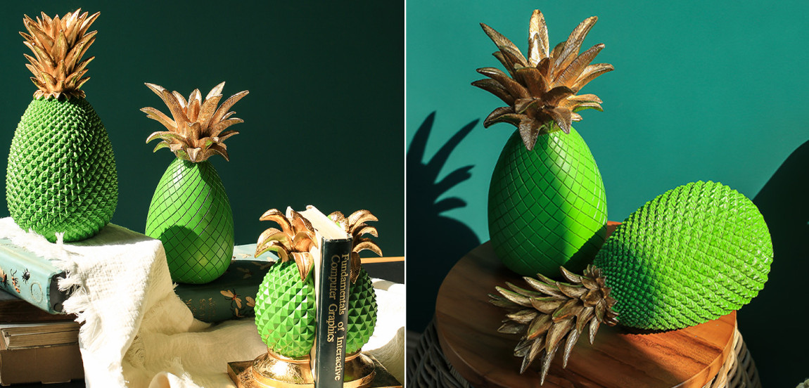 Статуэтка Gold and Green Pineapple II