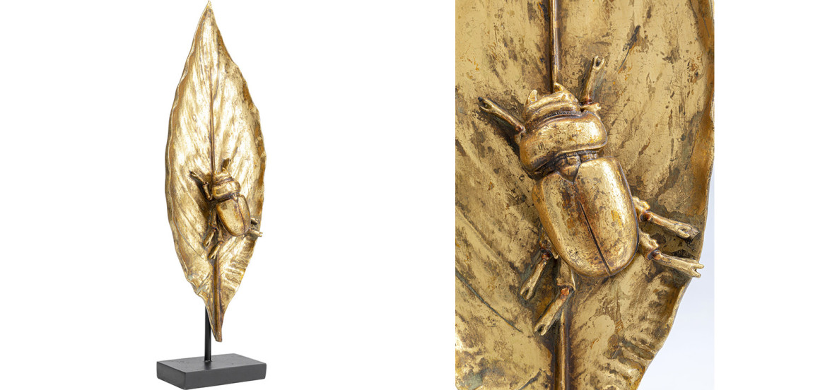 Статуэтка Golden Beetle on a leaf