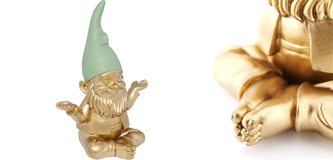 Статуэтка Golden Meditating Gnome