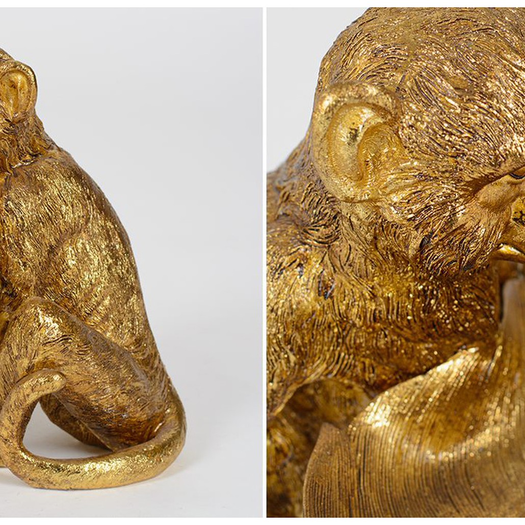 Статуэтка Golden Monkey with Leaf