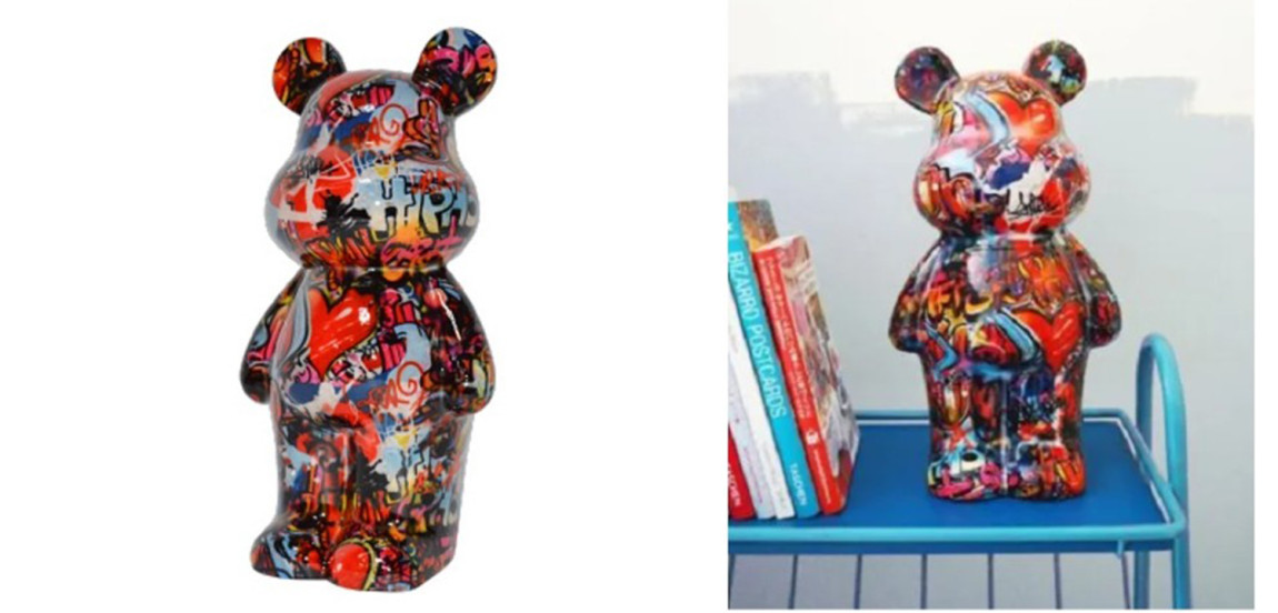 Статуэтка Graffiti Bear red