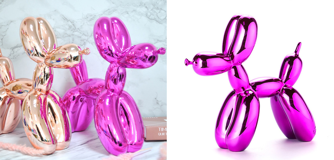 Статуэтка Jeff Koons Balloon Dog fuchsia