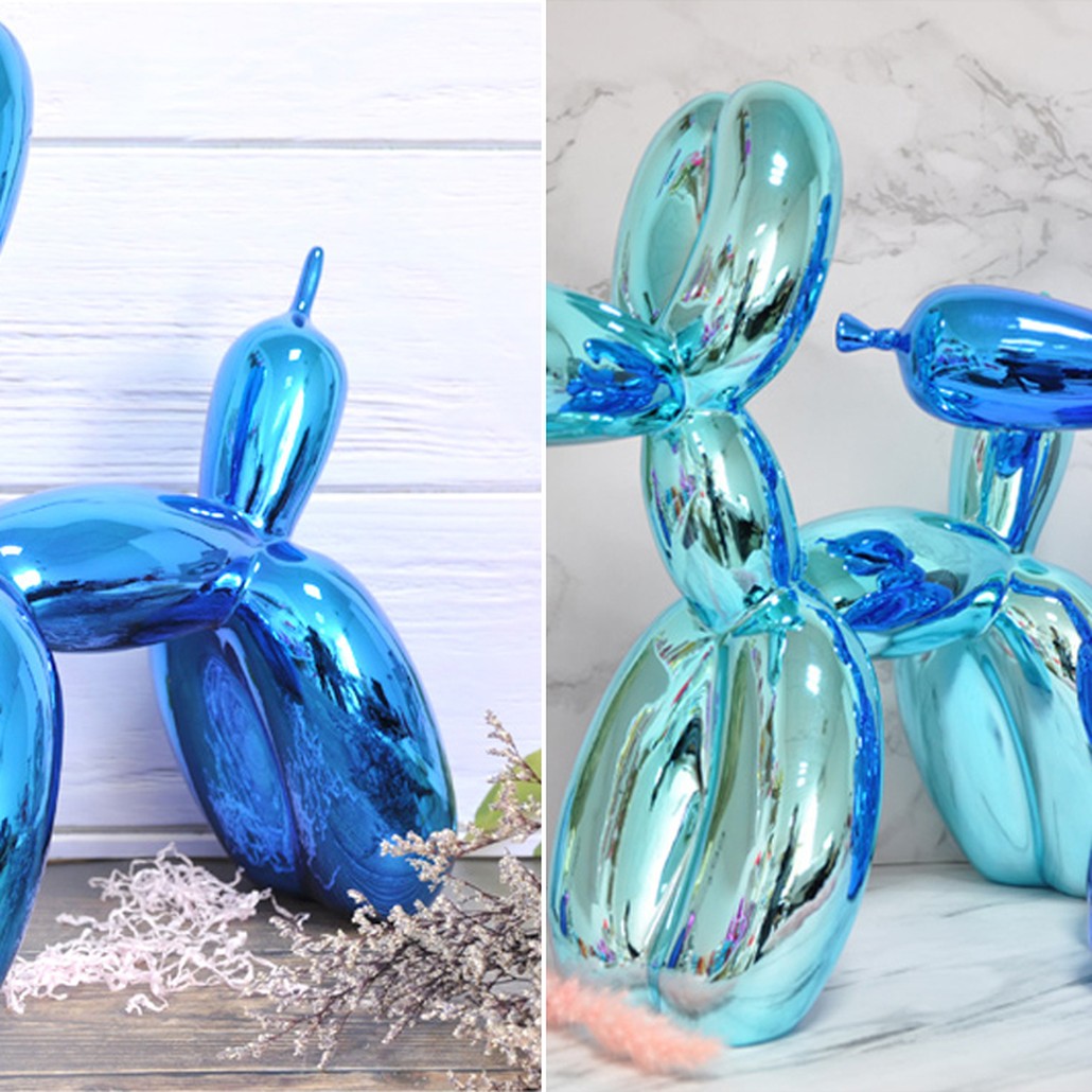 Статуэтка Jeff Koons Balloon Dog shining blue