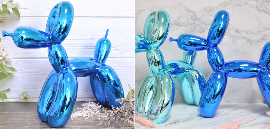 Статуэтка Jeff Koons Balloon Dog shining blue