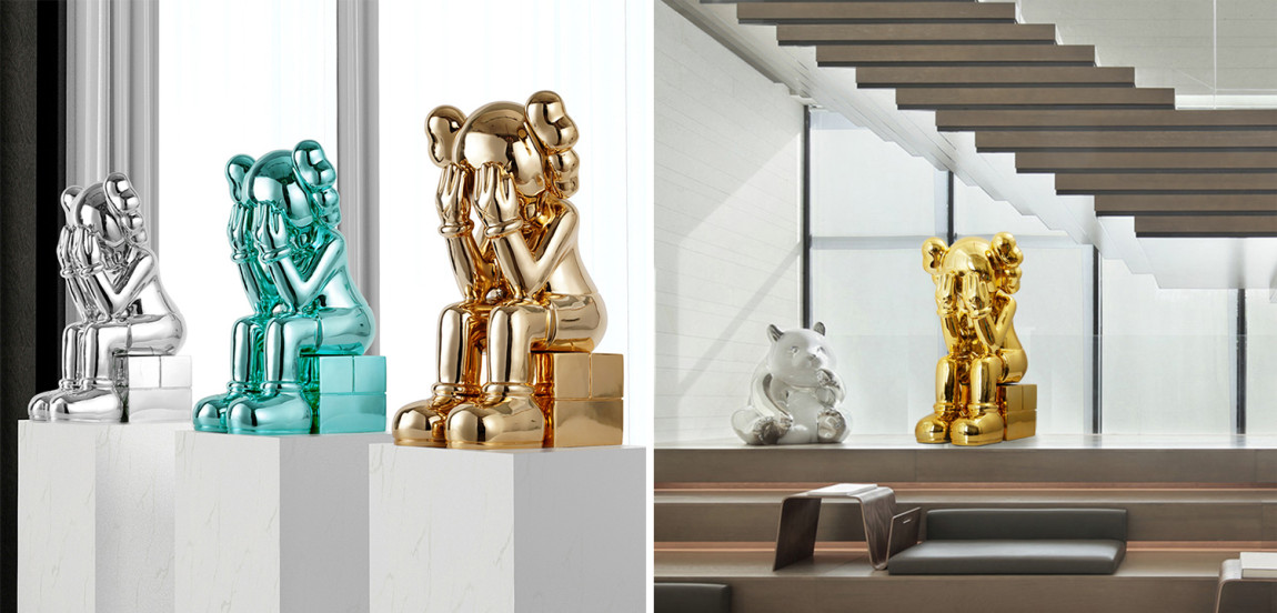 Статуэтка KAWS Passing Through Gold