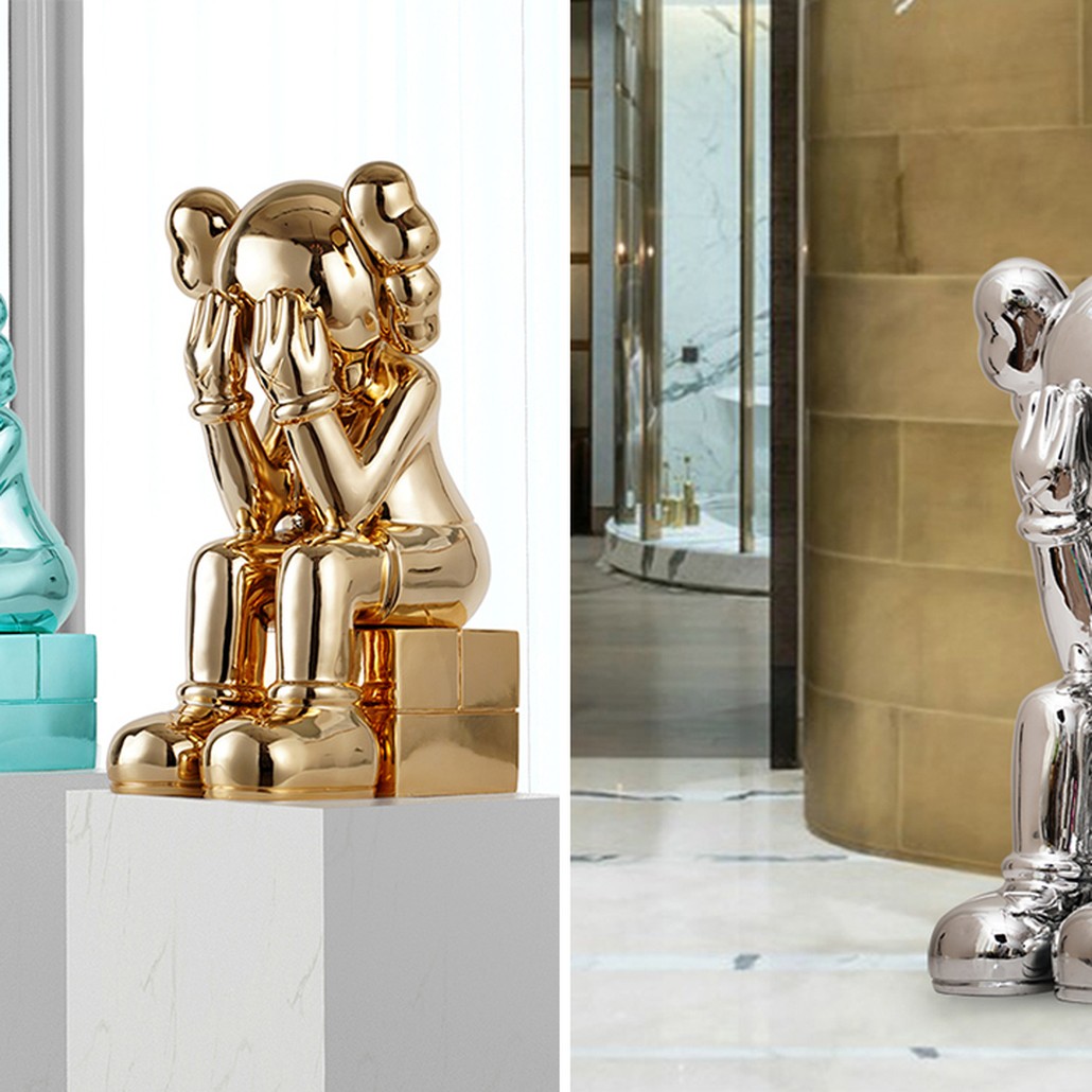 Статуэтка KAWS Passing Through Silver