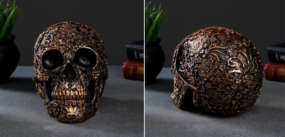 Статуэтка Patterned Skull