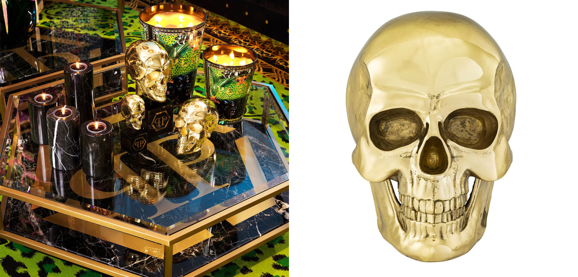 Статуэтка Philipp Plein Gold Skull Element