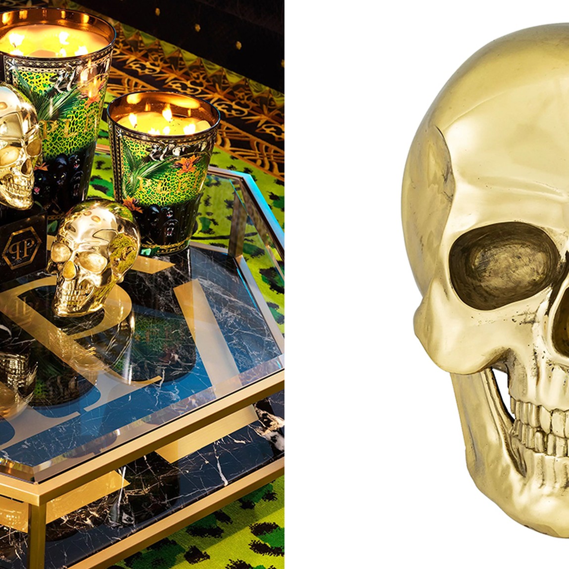 Статуэтка Philipp Plein Gold Skull Element