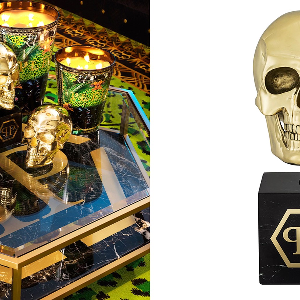 Статуэтка Philipp Plein Gold Skull L