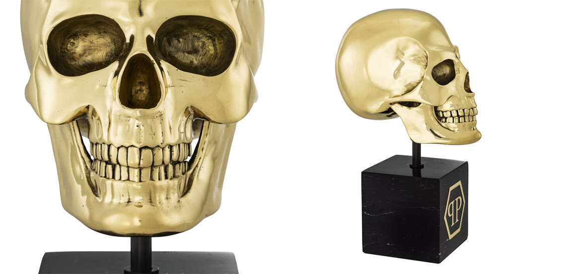 Статуэтка Philipp Plein Gold Skull L