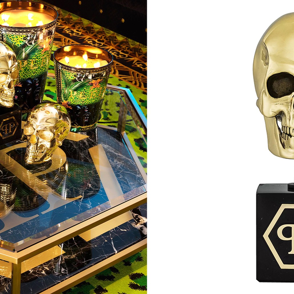 Статуэтка Philipp Plein Gold Skull S