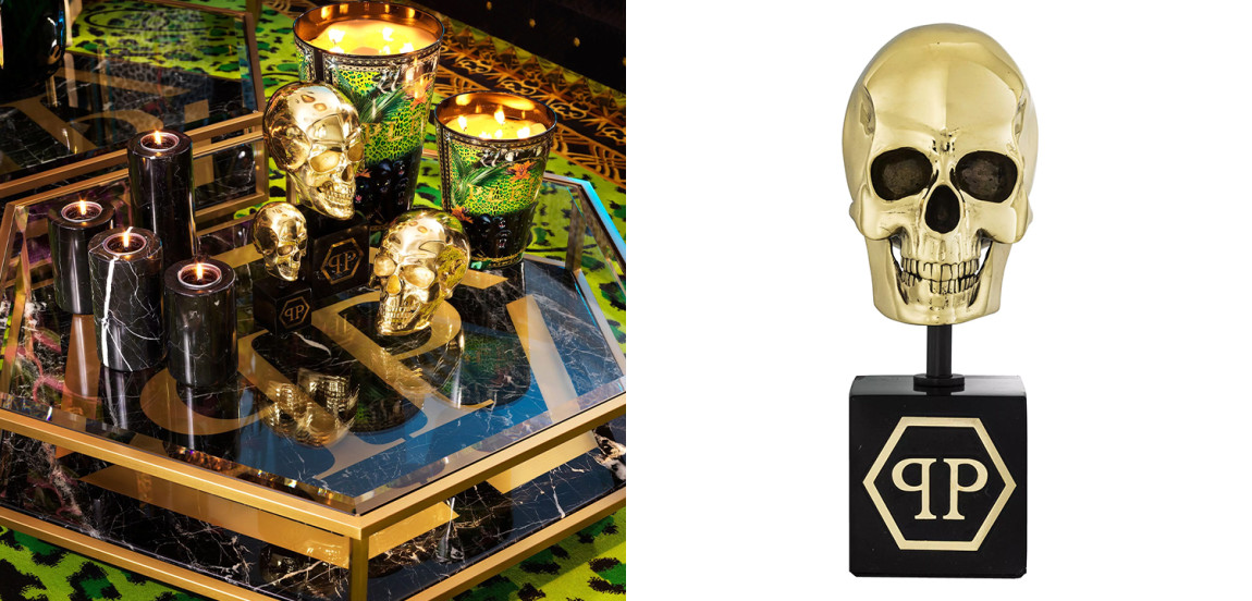 Статуэтка Philipp Plein Gold Skull S