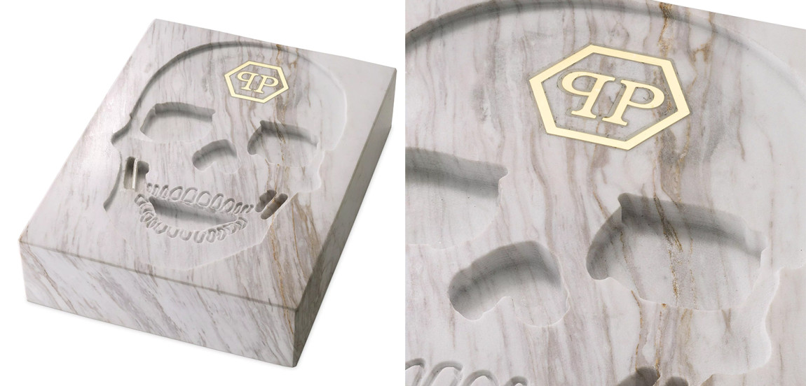 Статуэтка Philipp Plein Marble Skull book